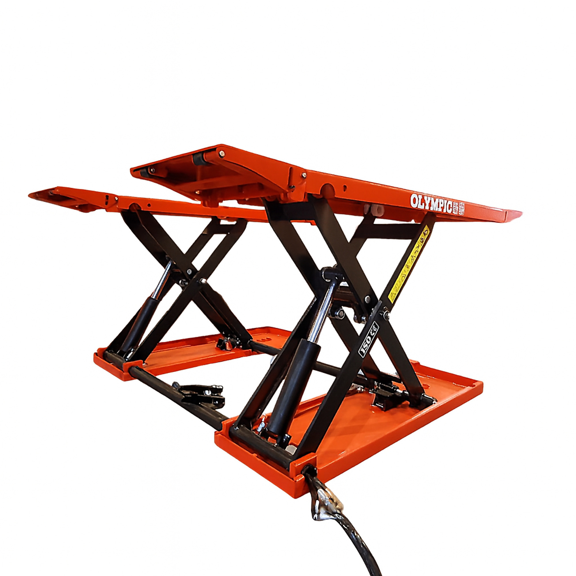 Model: Olympic MRSL-75 / Portable Mid-Rise Scissor Lift / 7,500 Lb. Capacity / 7-Year Warranty / SHIPS FREE!